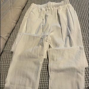 White linen pants  brand new